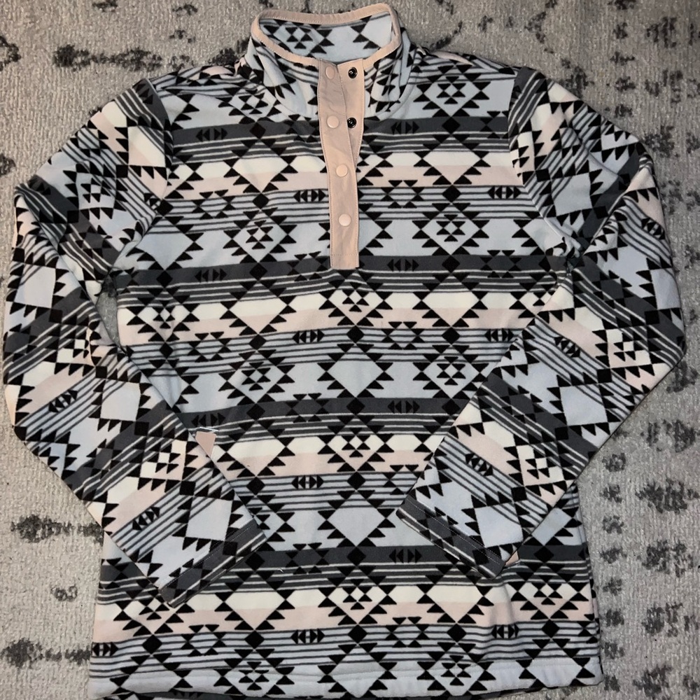 Light fleece sweater from Duluth trading co, in size small.